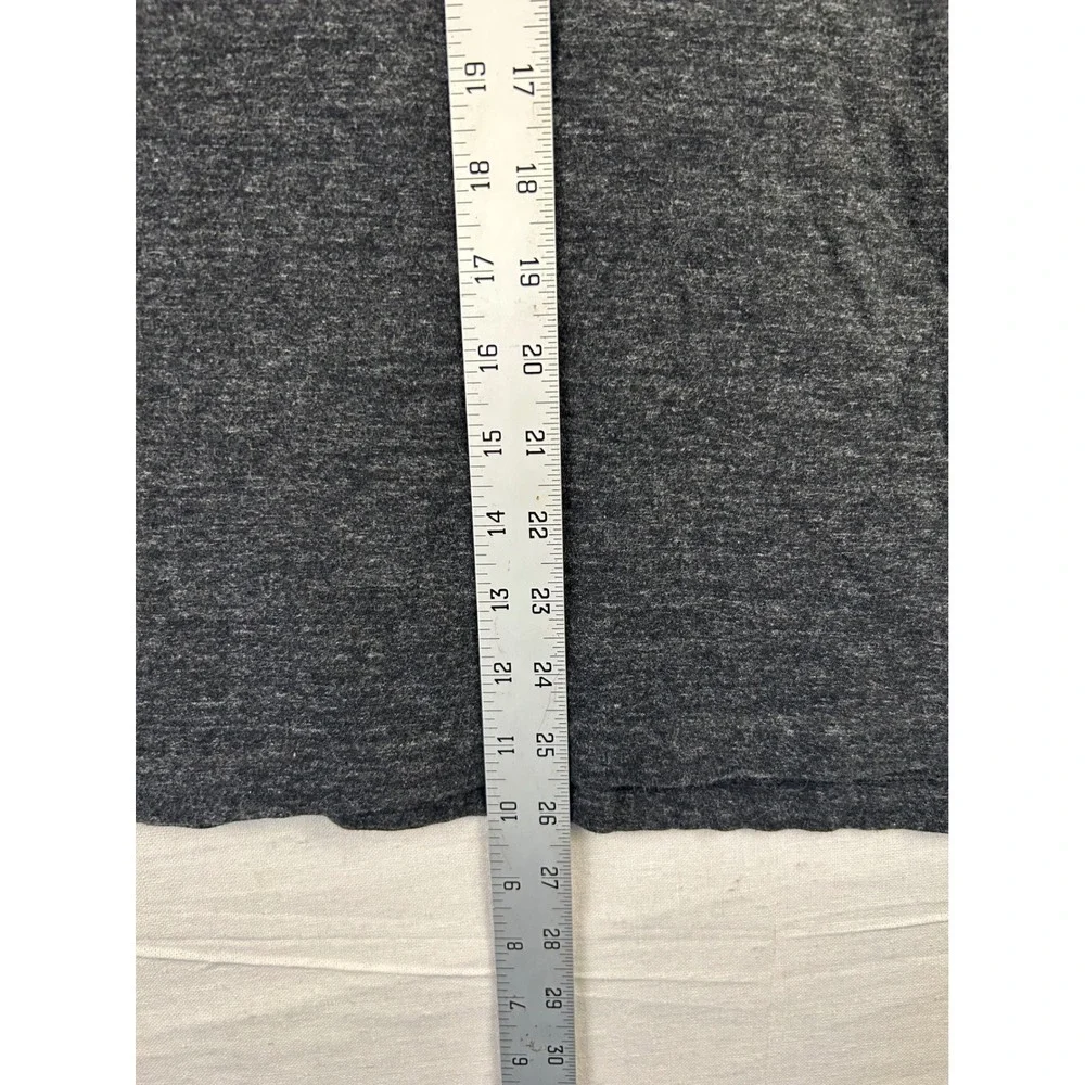 Polo Ralph Lauren Mens V-Neck Long Sleeve T-Shirt Charcoal Grey Heather Small